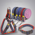 New Design Classic Luxury Pet Collar Rope Ultra-soft Organic Cotton Denim Chest Tactical Dog Harness and Leash Set Hands-Free