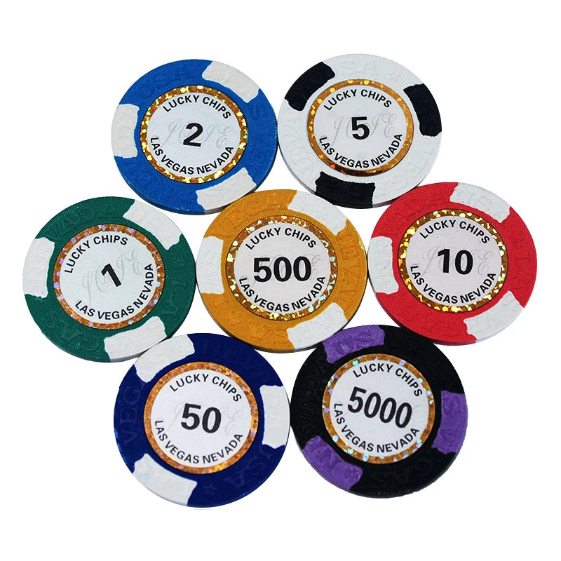 High Quality Personalized Logo Clay Poker Chips for Casino Wholesale Specific Tokens