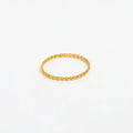 High End 18K Plain Gold Cross Stripe Dainty Rings Stainless Steel Trendy Simple Gold Plated Jewelry