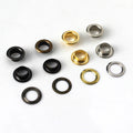 4.5mm Brass Eyelet with Washer Garment Leather Craft Repair Grommet Round Eyelet Rings for Shoes Bag Clothing Belt Hat