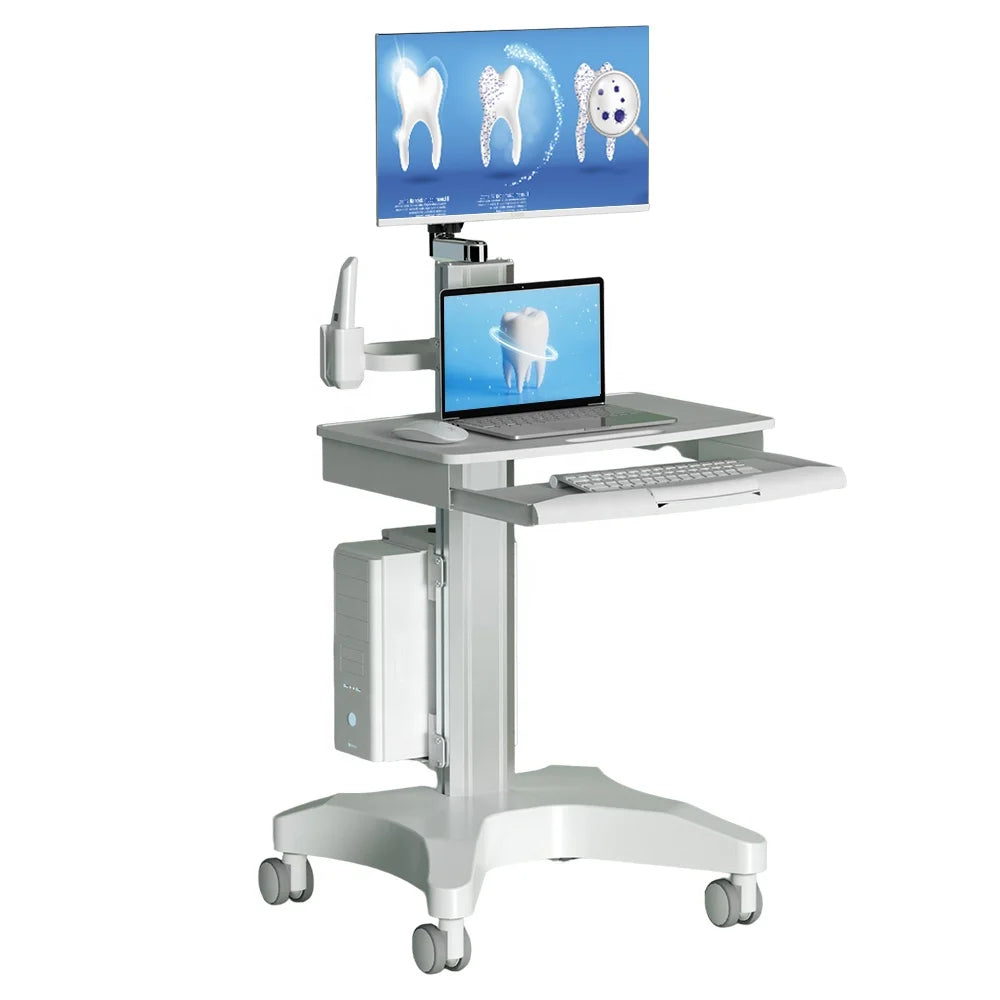 Convenient Movable Medical Trolley Cart Hospital Trolley With Wheels for Office Hospital Workstation