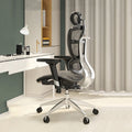 Full High Back Adjustable Swivel Executive Office Chair Computer Ergonomic Mesh Headrest Foshan Black Fabric Iron Adjustable