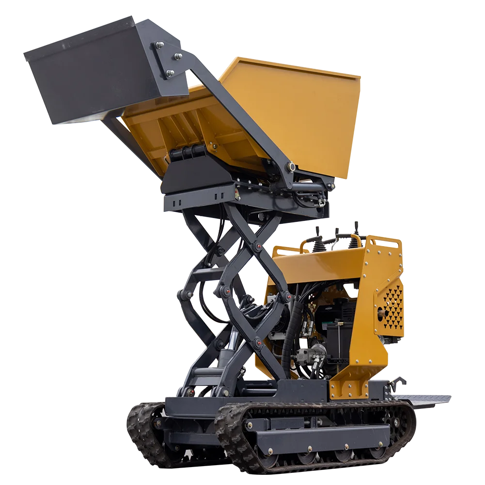 Mini Dumper Tracked Motor Wheelbarrow Track Site Dumper for Farm Work Mini Crawler Dumper Truck