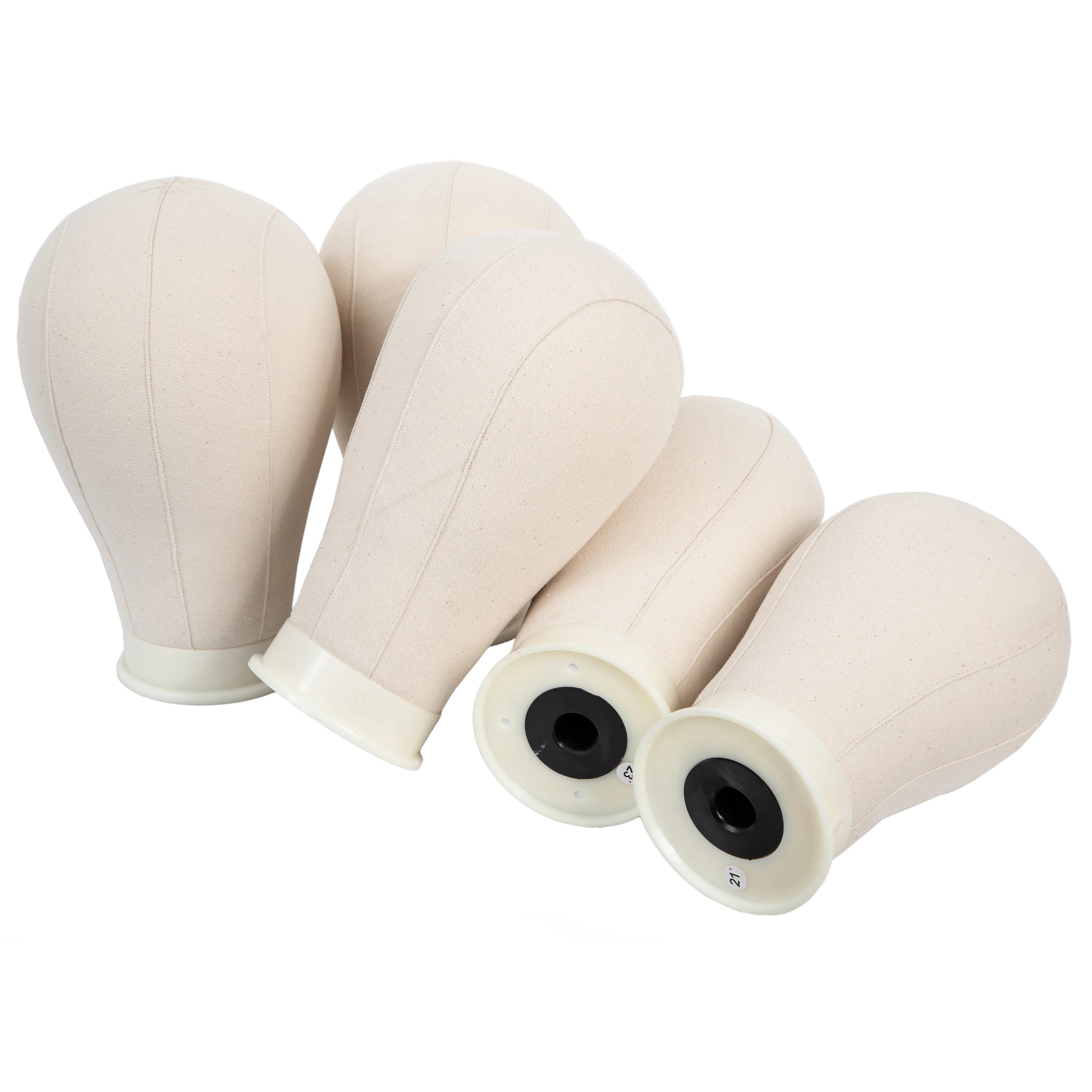 Professional Custom Cork Canvas Block Mannequin Wig Head 21 23 24 22 Stand for Wig Making and Styling
