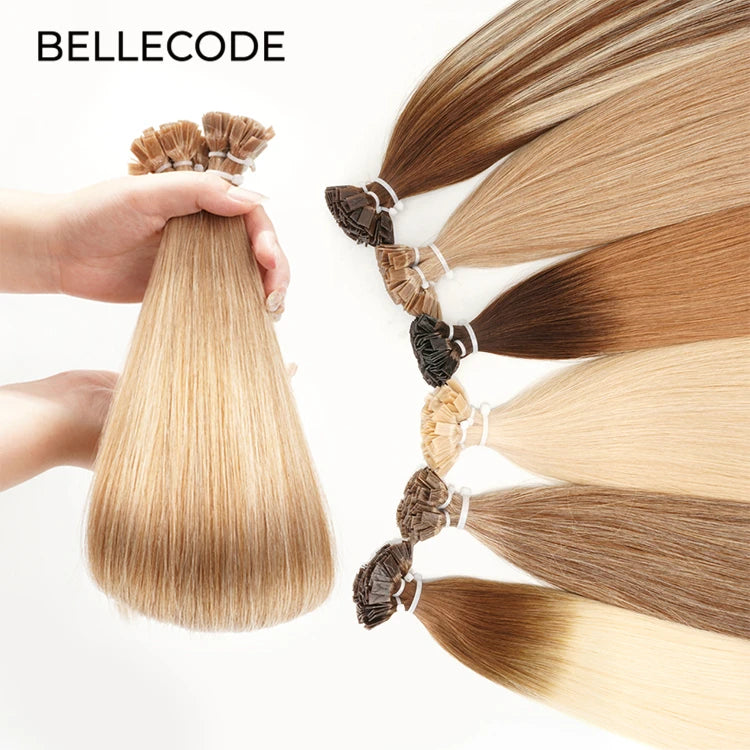 Raw Keratin Hair Extensions 100% Remy Flat Tip Hair Extension Double Drawn U Tip I Tip Human Hair Extensions