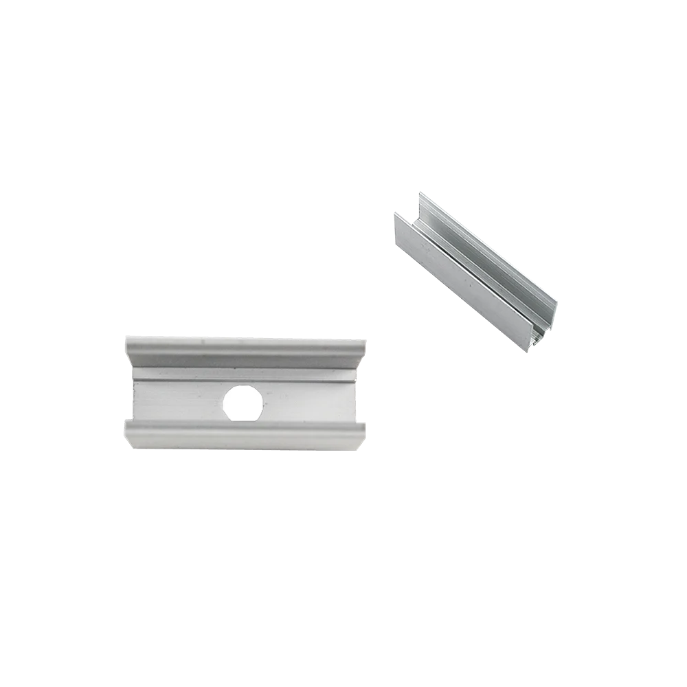 LED Neon Strip Lighting Accessories Quick Installation End Fix Clips clear Plastic Aluminum with Hole Without Hole