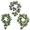 Custom Artificial Green Pine Garland Soft Design Artificial Wreath and Glasses for Christmas Wedding Wall Decor Box Packing
