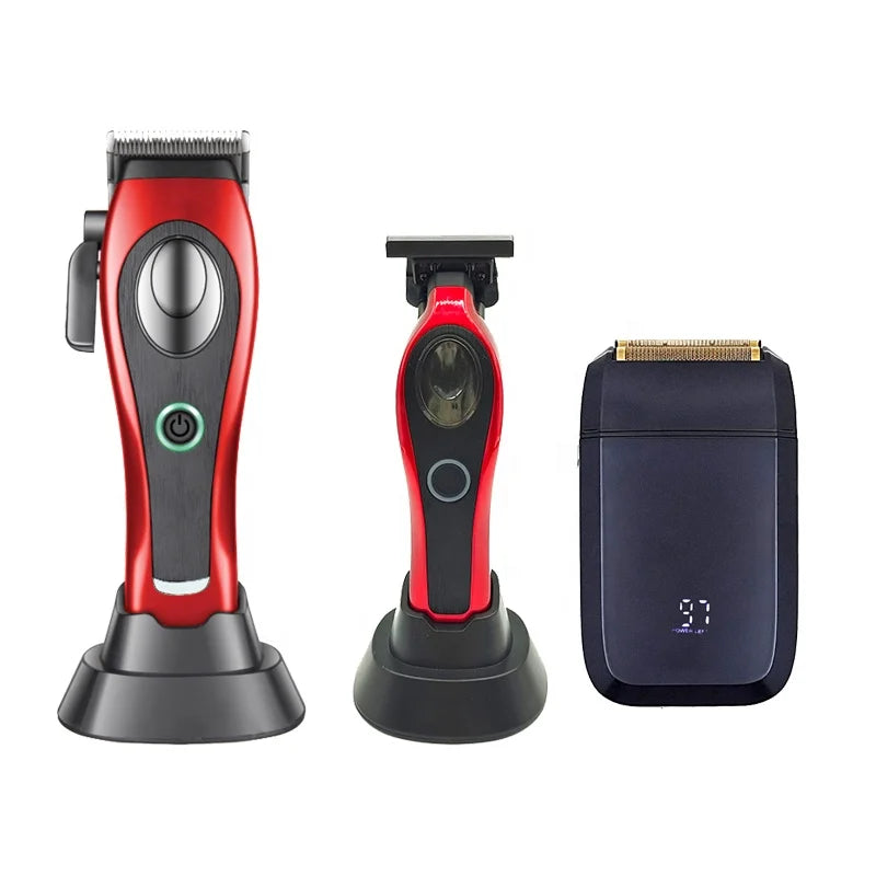 Hair for Trimmer Men Shaver USB Fast Charging Cordless Stainless Steel IPX3 Waterproof Li-ion Battery Hair Cutting Removal