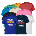 New Arrival White T Shirt Custom Your Logo Colorful Design T Shirts