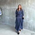 Elegant Muslim Women Tie up Dress Modest Muslim Clothing Women Casual Muslim Dress