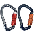 JRSGS D-Twist Carabiner Custom Aluminum Carabiner 23kN Climbing Carabiner Snap Hook S7109TN