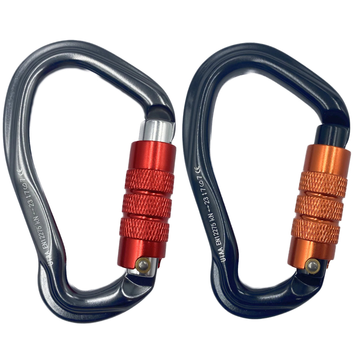 JRSGS D-Twist Carabiner Custom Aluminum Carabiner 23kN Climbing Carabiner Snap Hook S7109TN