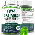 OEM Private Label Irish Vegan Seamoss Apple Cider Vinegar Lodine Chlorophyll Gummies Supplement 5000mg Sea Moss Gummies