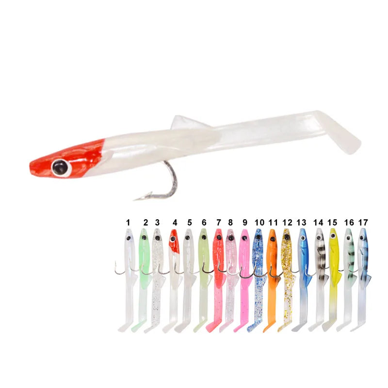 Fishing Lure Fish Eel Lure Luminous Soft Baits With Hook 6.5cm 1.5g 8pcs a Bag Small Fish Eel Artificial Bait Pesca Lure