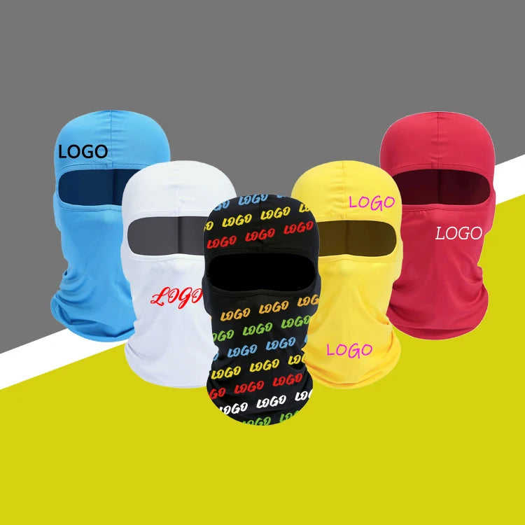 Custom Logo Ski Masks Balaclava Man Cagoule Homme Sublimated Printed Full Face Ski Balaclava for Motorcycle