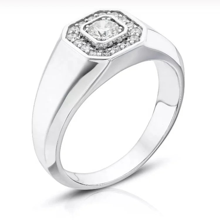Custom Design Ring Men Made Diamond Luxurious Wedding Ring Diamond Wedding Rings for Men