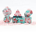 RPG Board Game Metal Dice Set Oem Whole Sale Dnd Resin Green-red Spider Dice Animal