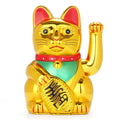 6 Inches Factory Opening Feng Shui Decor Home Plastic Thriving Business Maneki Neko Lucky Fortune Cat for Golden White Black