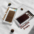 Abonnie 0.03 Velvet Brown Lash Extensions Supplies Individual Dark Brown Lash Trays Wholesale Cashmere Color Eyelash Extensions