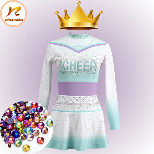 Icheerobics Custom 2 Piece Cheerleader Costume Youth Cheerleading Uniforms Direct Factory