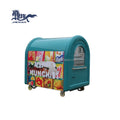 JX-FR220A Aluminum Food Kiosk for Snack and Candy Spring Potato & Curly Potato Kiosk for Bubble Tea