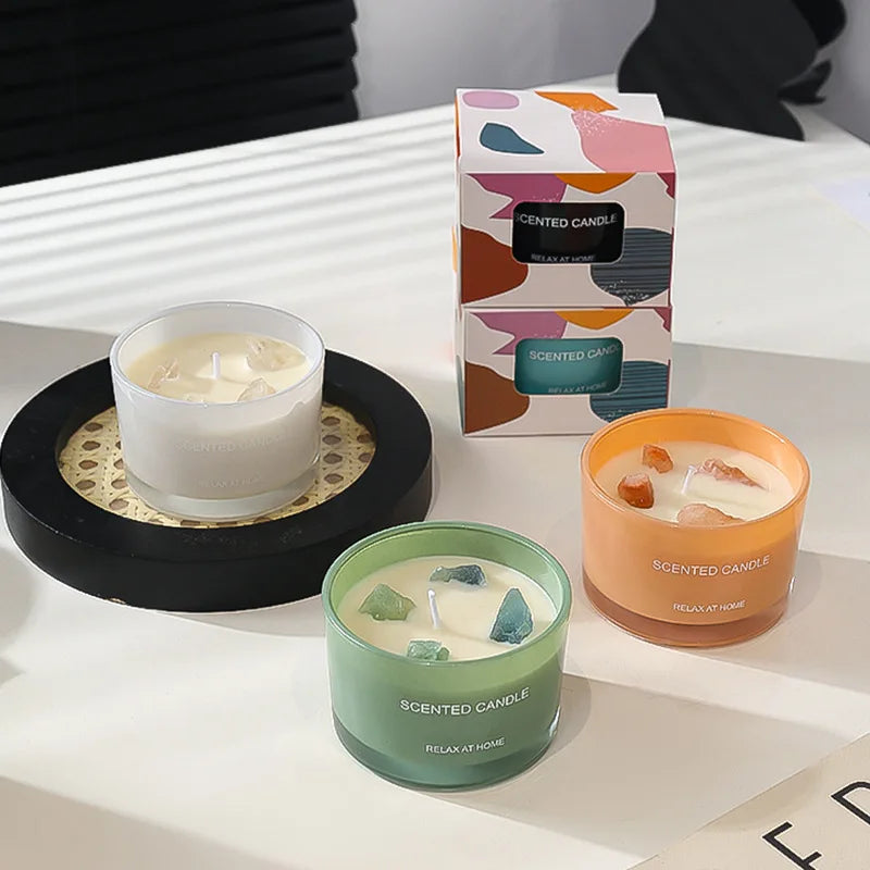 Direct From Manufacturer Handmade Glass Aromatherapy Soy Wax Candle for Home Decoration for Birthday or Christmas Gift
