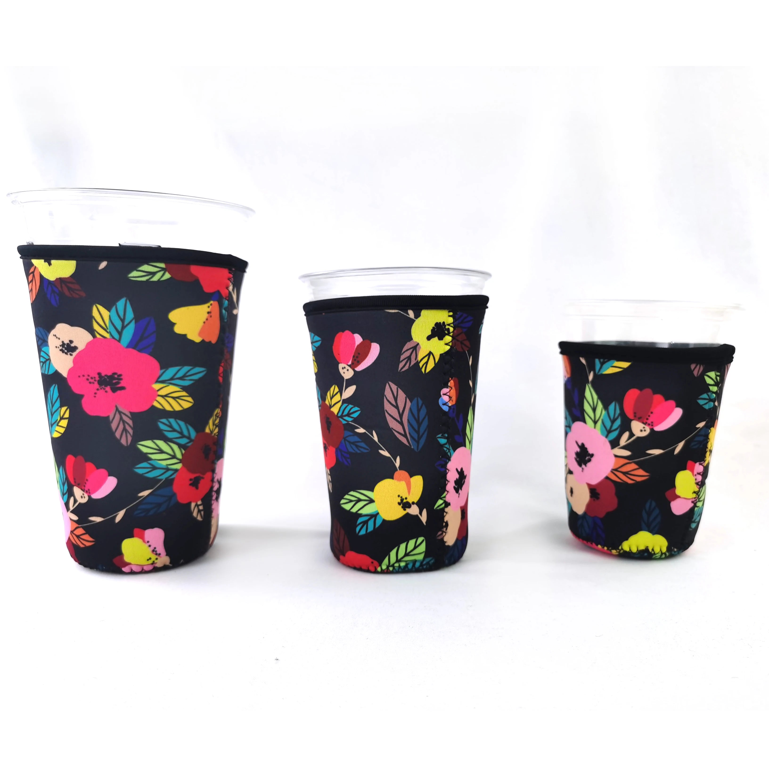 Hot Sale Reusable Custom Design Insulated Neoprene 16oz Coffee Cup Sleeve Holder Iced Coffee Sleeves for Cold Hot Beverages