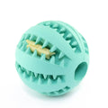 Dog Treat Toy Ball Natural Rubber Nontoxic Durable Interactive IQ Chew Dispensing Toy for Dogs & Small Animals
