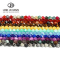 New Wholesale  Gemstone Diamond  Shape Chalcedony Beads DIY Jade   Jewelry Accessories Bracelet Faceted Beads for Jewelry Making
