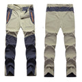 Men's Summer Quick Dry Waterproof Tactical Pants-Soft Shell Stretch Material Patchwork Design Hiking Plus Size Options