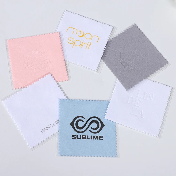 Free Sample Microfiber Reusable Lint Free Sterling Custom Polishing Silver Cleaning Cloth