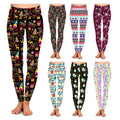2025 Wholesale Workout New Design Christmas Print Leggings Ladies Women Tight Yoga Pants