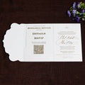 Classical and Debut Pocket Fold Wedding Invitation Cards Suite for Christening With QR Code