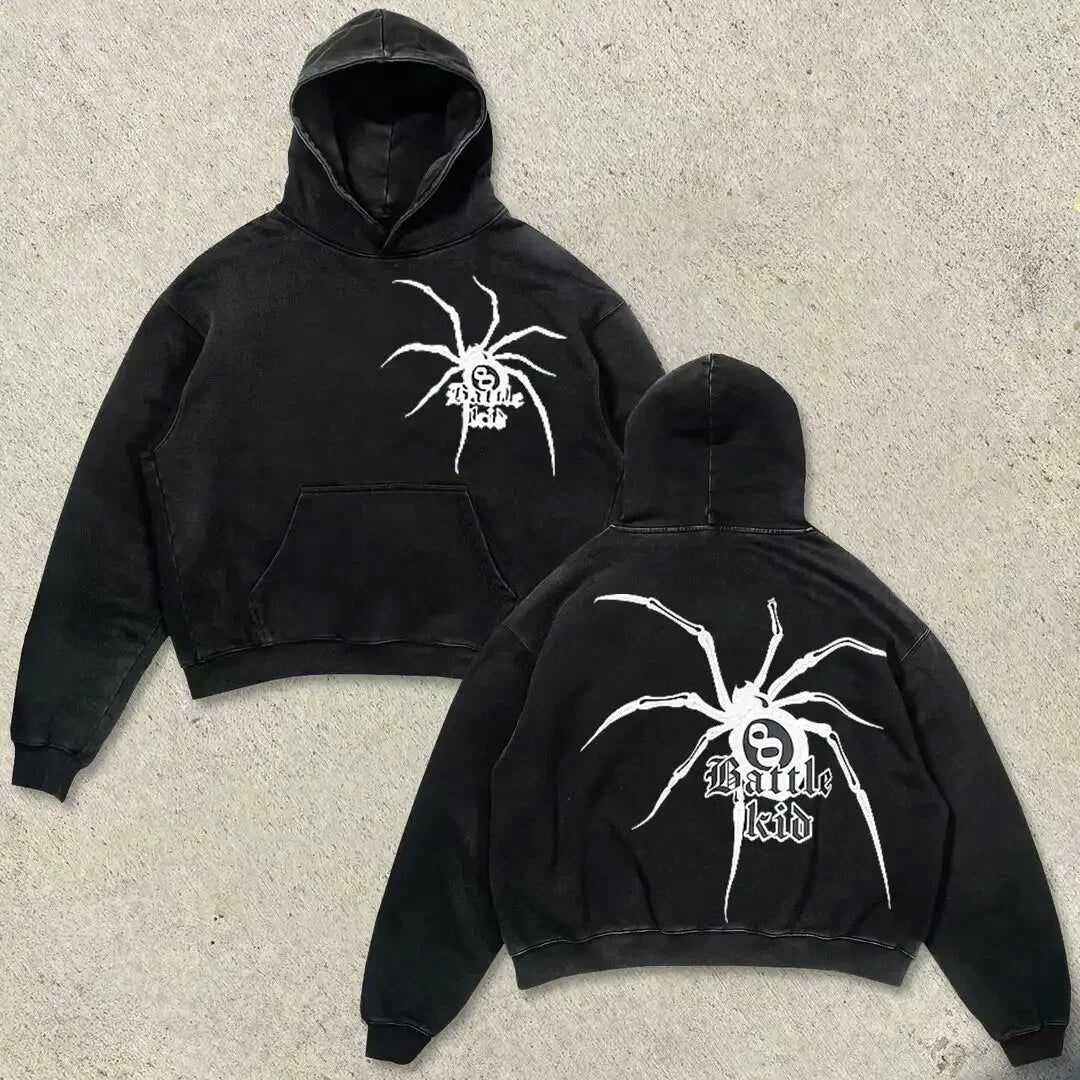 Custom Embroidered Men's Lined Streetwear Hip Hop Oversized Cut Edge Winter Solid Breathable Quick-Dry Hoodies 100% Cotton Heavy