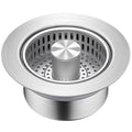 Durable Stainless Steel Kitchen Sink Bounce Core Dish Basin Anti-Blocking Deodorant Filter Leak-Proof Drain Colanders Strainers