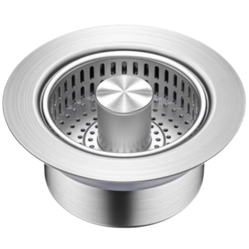 Durable Stainless Steel Kitchen Sink Bounce Core Dish Basin Anti-Blocking Deodorant Filter Leak-Proof Drain Colanders Strainers