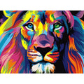 5D DIY Diamond Painting Full Square Color Animal Lion Tiger Cross Stitch Mosaic Picture Rhinestones Diamond Embroidery Decor