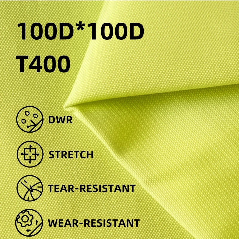 Stock 100% Polyester 100D Stripe T400 4 Way Stretch Woven Outdoor Fabric for Girls Tactical Jacket Pants Windproof for Garments