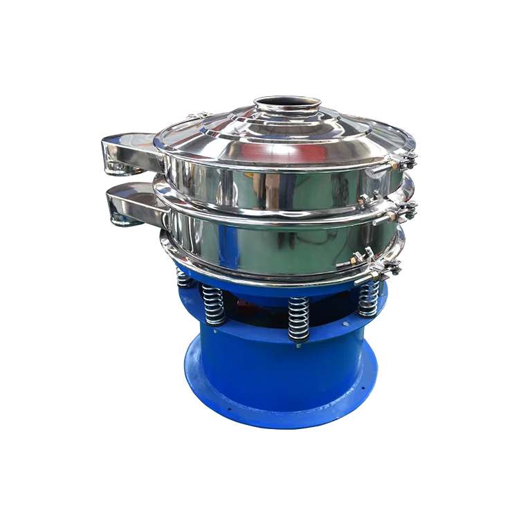 Industrial Rotari Sifter Round Gyratory Vibrating Screen Grain Vibrating Sieves Sifter Separation Soil Separator Machine