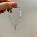 Korea Fashion Simple OT Clasp Pure 925 Sterling Silver Irregular Beads Bracelets for Women Girls Jewelry