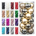 2025 New Design Exquisite Gold Clear Christmas Balls Shatterproof Plastic Christmas Baubles for Xmas Tree Decorations