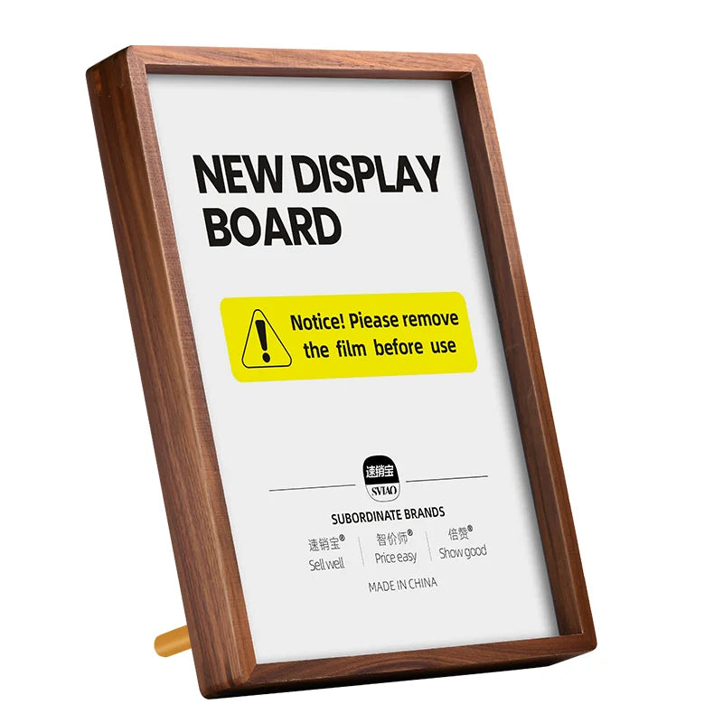 Honor Authorization Crystal Photo Frame High-End Solid Wood Medal Certificate Display Platform Rotating Portable Acrylic