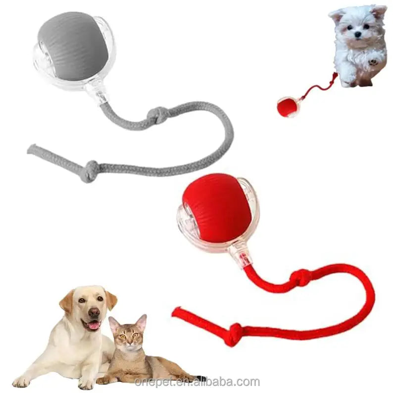 USB Smart Running Cat Toy Automatic Jump Rolling Ball Interactive and Movement Pet Toy