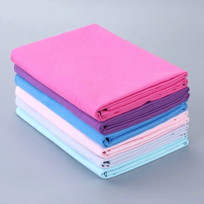 Custom Hot Sale More Color Super Absorbent Eco-Friendly Quick-Dry Microfiber Sports Towel Gym Towel with Mesh Bag Outdoor Use