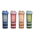 Wholesale Custom Logo Three-Layer Protein for Shaker Bottle BPA-Free Food Grade Plastic Drinkware for Workout Sport and Fitness MegaBDM