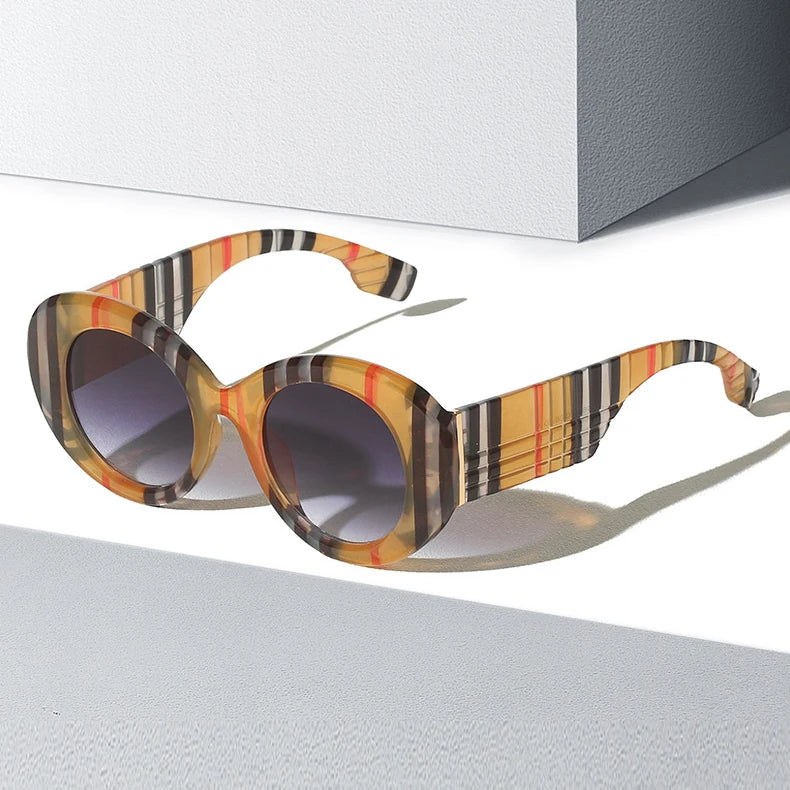 Twooo 8042 Designer Glasses Lunettes Luxury Round Pc Frame Women Sunglasses