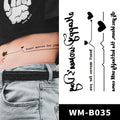 Wholesale Waterproof Skin Safe Long Lasting 15 Days  Realistic Temporary Juice Ink Body Sticker Tattoo Semi Permanent