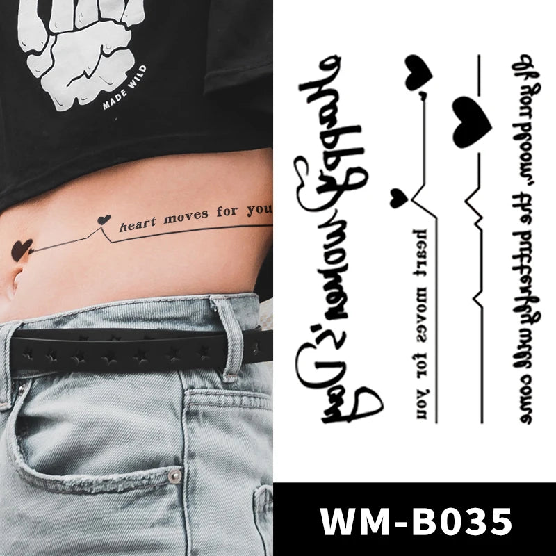 Wholesale Waterproof Skin Safe Long Lasting 15 Days  Realistic Temporary Juice Ink Body Sticker Tattoo Semi Permanent