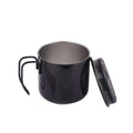 304 Stainless Steel Coffee Cup with Handle Outdoor Camping Mug Restaurant Beer Cup Picnic Double Wall Vacuum Mug with Lid