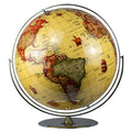 Seeball 50cm Retro Universal Bright Chrome Globe Carbon Fiber Liner Crystal Plating U-Shaped Base-3 Colors Optional for